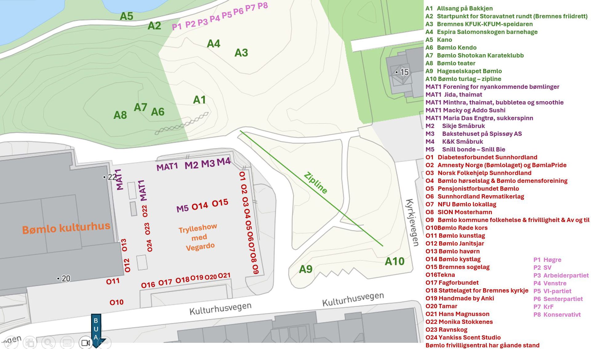 Stand Kart Folk På Bømlo